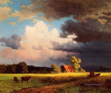 150の主題の芸術作品 Painting - バイエルンの風景 アルバート・ビアシュタット